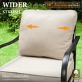 thumbnail image 6 of MF Studio 7-Seat Patio Conversation Set Metal Outdoor Furniture Sofa Set for 7 Person Beige, 6 of 12