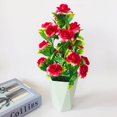 thumbnail image 4 of SPRING PARK Artificial Flower Plant Pot Bonsai Wedding Living Room Table Home Garden Decoration, 4 of 7