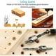 thumbnail image 2 of Herramientas de escariado y biselado cónico de 3 a 10 mm, incluye llave hexagonal, juego de brocas para madera de acero HSS de alta velocidad, 8 piezas con avellanador, 2 of 5