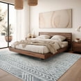 thumbnail image 3 of Siiluminisoy 5'x7' Boho Area Rugs for Living Room,Modern Geometric Neutral Machine Washable Rugs,Foldable,Non-slip,Gray, 3 of 9