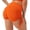Orange, variant on USSUMA Bermuda Shorts for Women Solid Color Bike Pull-on Wrinkled Stretch High Waist Butterfly Tie Hip Lifting BreAthable Shrots Yoga Fitness Drawstring Tailored Fit Shorts for Women Blue L