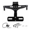 thumbnail image 2 of "Porta Placa Universal Para Moto Ajustable Con Luz Led negra ", 2 of 5