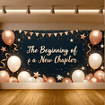 thumbnail image 5 of Decorative Design Celebration Banner Floral Decoration Beginning of a New Chapter for Birthday Party Indoor Celebration Event, 5 of 7