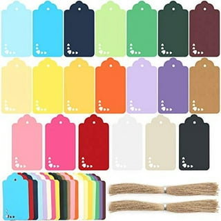 150ct Kraft Gift Tags Labels with String (3 Colors)