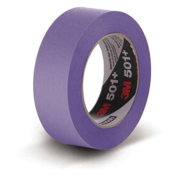 Painter's Tape, 48 mm W x 60 yd L, 7.3 mil Thick, Purple, Rubber Adhesive, 24 PK