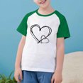 thumbnail image 4 of CHEEREAM Kids Heart Print T Shirts Cotton Summer Tshirts Boys Girls Basic Tee Undershirts Short Sleeve Clothes Crew Neck Shirts, 4 of 9