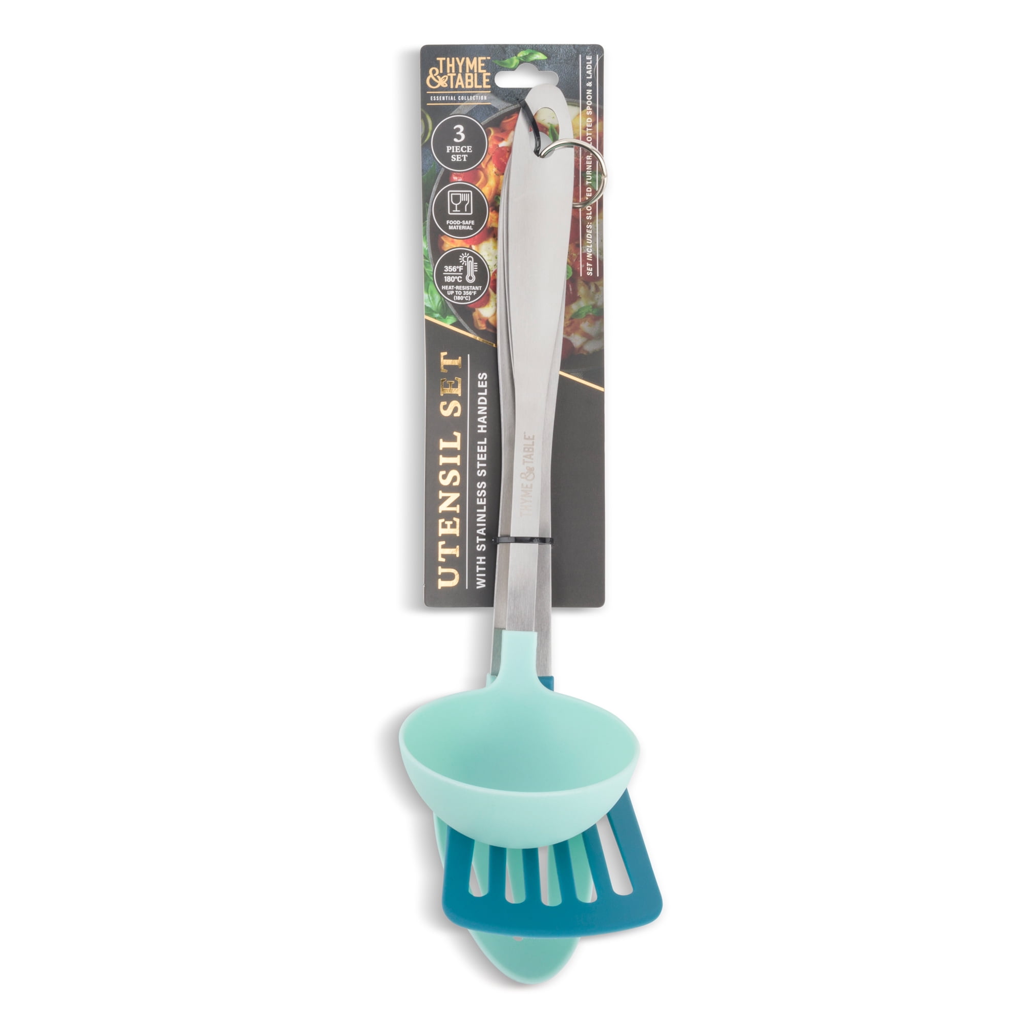 Thyme & Table Blue Kitchen Utensils, 3-Piece Set
