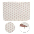 thumbnail image 4 of Unique Bargains 1 Pc convenient Rectangle Flat Dots Makeup Bag for Travel Large White Pink Polyester, 4 of 5