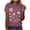 C Wine, variant on Bgstyu Summer Graphic shirts for Women Cute Boho Flowers Tshirt Casual Short Sleeve Crew Neck Tee Tops