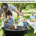 thumbnail image 3 of Lemon Pattern Kitchen Oven Mitt and Pot Holder Sets 4 Pcs for Baking, Cooking and Grilling, Heat Resistant Up To 392 °F, 3 of 7
