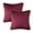 Red, variant on Phantoscope Pom Pom Velvet Series Decorative Throw Pillow, 18" x 18", Pink, 2 Pack