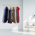 thumbnail image 3 of Metal Ceiling Mounted Clothes Rack Garment Display Hanging Rod Coat Hanger 100cm, 3 of 16