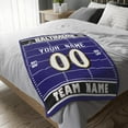 thumbnail image 5 of Baltimore Blanket for Men Women Boy Gifts Custom Name and Number Throw Blanket, 5 of 5