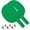 2 Green Paddles + 6 White Balls, variant on Cannon Sports Unbreakable Table Tennis Paddle Set - 2 Rackets with 6 Pack of 3-Star Table Tennis Balls – Portable Set for 2 Players (2 Black Paddles + 6 Orange Balls)