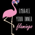 thumbnail image 3 of CafePress - Embrace Your Inner Flamingo Men's Dark Pajamas - Men's Dark Loose Fit Cotton Pajama Set, 3 of 7