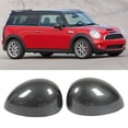 thumbnail image 3 of Door Side Rearview Mirror Cover , Wing Mirror Cover Carbon Fiber Style Clear Texture Left Right  for Car, 3 of 8