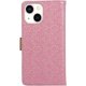 thumbnail image 3 of Funda tipo cartera para iPhone 13 Pro Max para mujer, DMaos de piel sintética con encaje y bonita correa de muñeca con lazo, ideal para iPhone 13 Pro Max 2021 de 6,7 pulgadas - P, 3 of 5