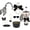 Black, variant on Stanley Cup Accessories set for 40oz & 30oz Tumbler including Water Bottle Handle Strap、Bow Keychain、Cup Ring、Bling Silicone Boots、butterfly Straw Topper、Charm Accessories for Stanley (Black)