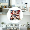 thumbnail image 5 of Acheng Colorlife Let Freedom Ring Stars Fireworks Red White Flower Throw Pillow Covers,4th of July Patriotic Independence Memorial Day USA Flag Cushion Case for Sofa Couch Set of 2 18x18in, 5 of 7