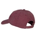 thumbnail image 3 of Jamaica Flag with Letters Embroidered Washed Cotton Twill Cap - Maroon OSFM, 3 of 5
