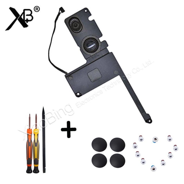 Cache Arrière Vis+pied Caoutchouc +A1398 Haut-Parleur Gauche / Droit pour Macbook Pro 15 Pouces A1398 Haut-Parleur L/R Ensemble R Remplacement Haut-Parleur