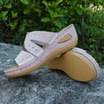 thumbnail image 6 of Pntutb Shoes Womens Multi-Color Embroidered Sandals With Wedge Fish Mouth Platform Shoes, 6 of 6