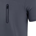 thumbnail image 5 of Antinious Men Solid Short Sleeve Crewneck Summer Zip Pocket Casual T-Shirts, 5 of 5