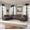 Charcoal, variant on Lifestyle Solutions Sloane 7 Piece Modular Sectional Sofa, Charcoal Boucle