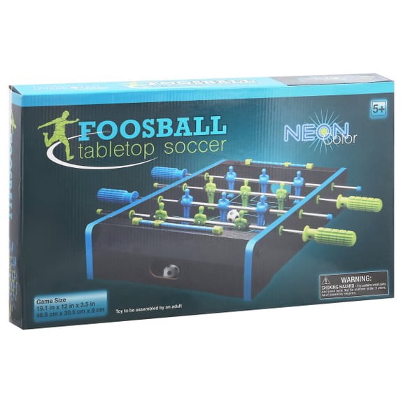 PMT Holdings Ltd. Neon Color Tabletop Soccer Foosball 1 Each