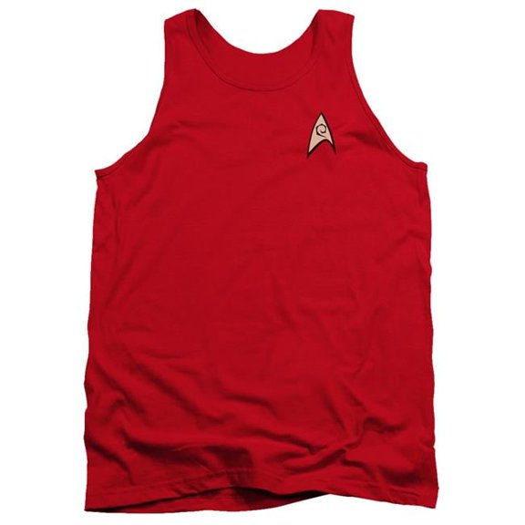 Trevco CBS263-TK-1 Star Trek & Engineering Uniform Adult Tank Top, Red - Small