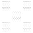 thumbnail image 2 of Ganchos para cortina de ducha Wosthever Acero inoxidable 12 piezas Blanco, 2 of 6