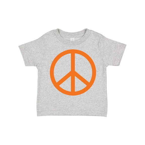 Inktastic Funky Orange Peace Sign Boys or Girls Toddler T-Shirt