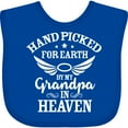 thumbnail image 3 of Inktastic Handpicked for Earth by My Grandpa in Heaven Angel Wings Boys or Girls Baby Bib, 3 of 4
