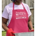 thumbnail image 3 of ThisWear Mother's Day Gift Everything is Better in Grammy's Kitchen Two Pocket Apron Heliconia, 3 of 7
