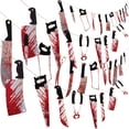 thumbnail image 1 of Guirnalda de armas sangrientas para decoración de fiesta de Halloween, 4 unidades, 1 of 6