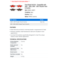 thumbnail image 2 of Front Brake Pad Set - Compatible with 2001 - 2002, 2004 - 2007 Chrysler Town & Country 2005 2006, 2 of 2