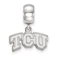 thumbnail image 2 of Sterling S. Rh-p LogoArt Texas Christian University XS Dangle Bead Charm Pendant; for Adults and Teens; for Women and Men, 2 of 3