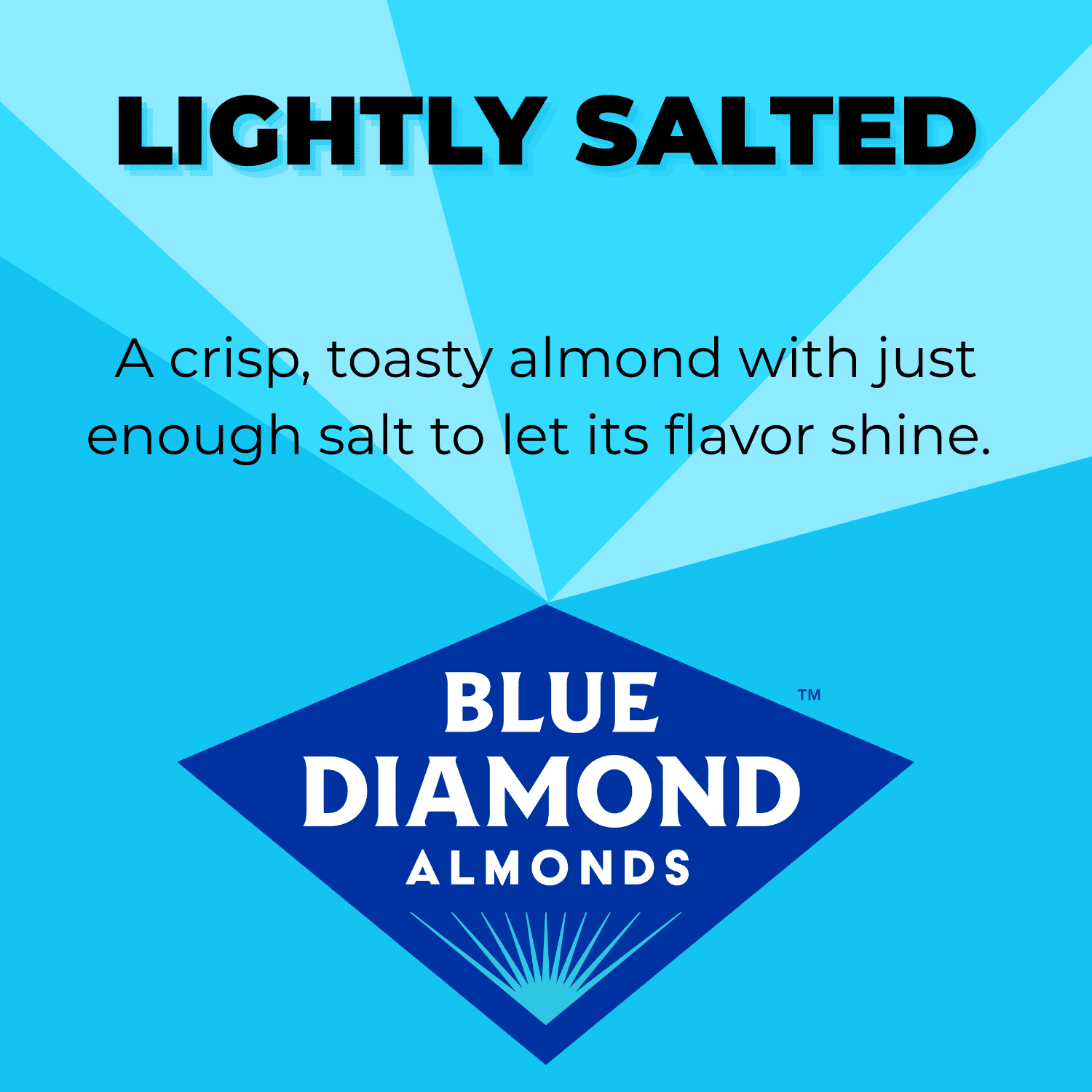 (6 pack) Blue Diamond Almonds, Lightly Salted Snack Almonds perfect for lunches and on-the-go, 25 oz.