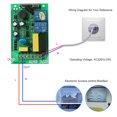 thumbnail image 3 of Graflsoa 433MHz 2-Channel Wireless Remote Control Kit with Receiver for Motorized Curtains, Garage Doors, and Projector Screens, AC220V, 500W Max Load, Includes 1 Remote (Model: Curtain Controller, 3 of 7