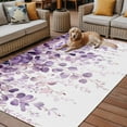 thumbnail image 2 of Fsddascl Purple Eucalyptus Outdoor Rug for Patio/Deck/Porch, Non-Slip Large Area Rug 4 x 6 Ft, Spring Botanical Plant Aesthetic Indoor Outdoor Rugs Washable Area Rugs, Reversible Camping Rug Carpet, 2 of 5