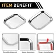 thumbnail image 4 of Unique Bargains 1 Set Exterior Door Handle Bowl Cover Trims Tailgate Handle Bowl Cover for Jeep Wrangler JL JLU 18-24 for Jeep Gladiator JT Trunk Rear Door Bowl Scratch Protector ABS Silver Tone, 4 of 6