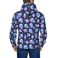 thumbnail image 5 of Zip Up Hoodies for Men - star Skull flower crystal Long Sleeve Comfrt Men'S Fashion Hoodies & Sweatshirts, Jackets for Men Hoodies Pullover Clothing Clothes with Pouch, 5 of 5