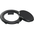 thumbnail image 1 of 2 Inch Patio Table Umbrella Hole Ring and Cap Set, Standard Size Umbrella Thicker Hole Ring Plug and Cap Set (Black)(Black), 1 of 7