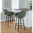 thumbnail image 3 of LumiSource Mustang 30" Fixed-Height Barstool - Set of 2, 3 of 6