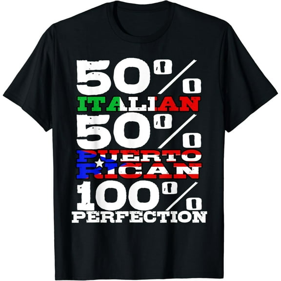 Italian Puerto Rican Rico Italy Funny Latino T-Shirt