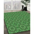 thumbnail image 3 of Ahgly Company Machine Washable Indoor Round Transitional Deep Emerald Green Area Rugs, 8' Round, 3 of 7