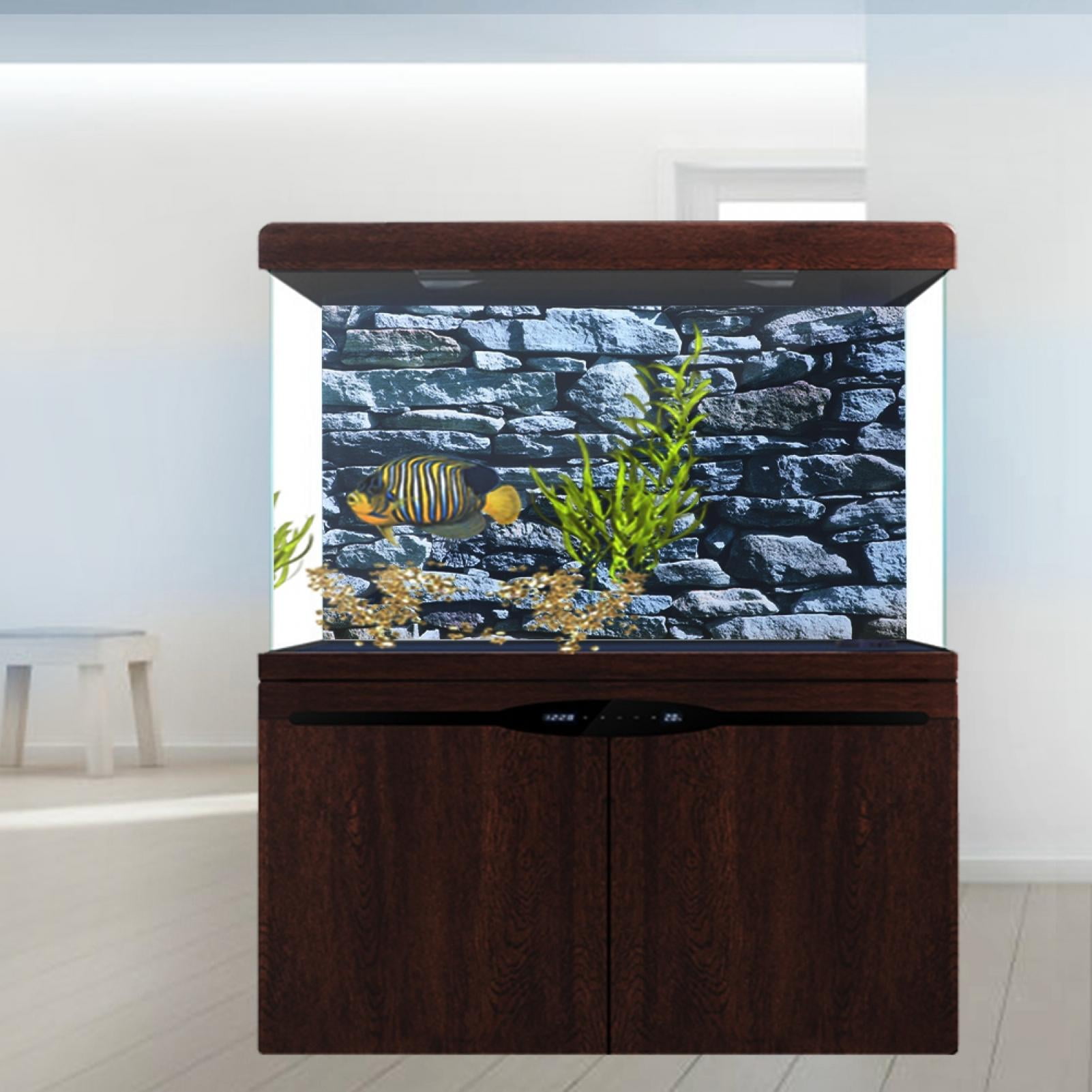 AMONIDA Aquarium Background Sticker, PVC Aquarium Decorative Sticker, For Aquarium Fish Tank