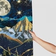 thumbnail image 3 of Orinice Mountain Range Full Moon Stars Bathroom Decor Set with Hooks - Colorful Luxurious Graphic Print Polyester Fabric Shower Curtain 36x72, 3 of 7
