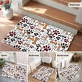 thumbnail image 5 of Bathroom Rugs 2x3 Ft, Dog Claws Non Slip Area Rugs for Kitchen Bedroom Entryway, Pet Cat Cartoon Cute Animal Bone Pawprints Washable Carpet Runner Rug Floor Mats for Bedroom Home Decor, 5 of 8