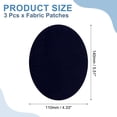 thumbnail image 2 of Uxcell 3Pcs Iron-on Patches, Elbow Knee Velvet Patches, Fabric Repair for Clothing Crafts Sweater Pants Shirts, 6x4 Inch Deep Blue, 2 of 7